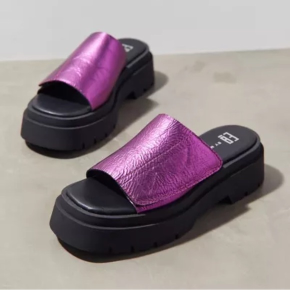 Miista Shoes Miista Liese Metallic Platform Sandal Never Worn